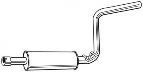 Глушитель системы выпуска (средний) WALKER 23268