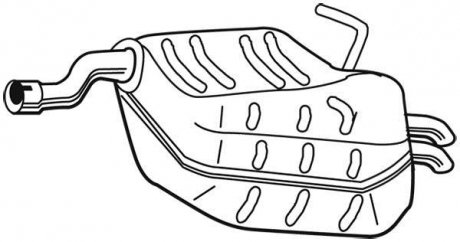 Глушитель выхлопных газов (конечный) WALKER 23343