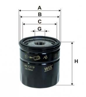 Масляный фильтр WIX FILTERS WL7319