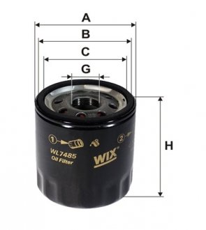 Фільтр масляний WIX FILTERS WL7485