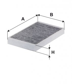 Фильтр салона ВАЗ 1118 (1118-8122010) угольный (выр-во -FILTERS) WIX FILTERS WP2001 (фото 1)