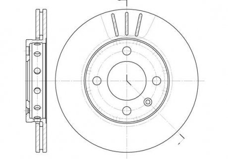 Тормозной диск перед. VW Polo/Lupo 94-05 (239x18) WOKING D6426.10