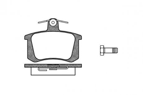 Тормозные колодки задние. Audi /A4/A6/A8 1.6- 4.2 94-01 WOKING P0353.20