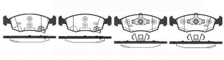 Колодки тормозные дисковые Fiat Panda 12> / перед (P0723.50) WOKING P072350