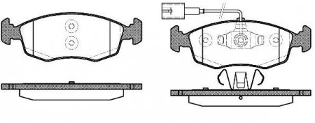 Колодки гальмові дискові передні Fiat 500 0.9 07-,Fiat 500 c 0.9 09-,Fiat Grande punto 1.4 05- WOKING P0723.52