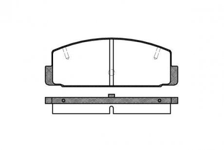 Гальмівні колодки зад. Mazda 6/626 1.8-2.5 99-13 WOKING P0793.20