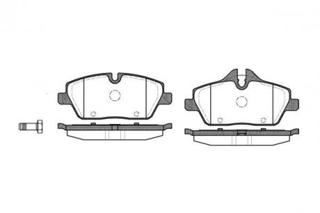 Гальмівні колодки перед. BMW 1(E81/E87)/MINI 06- (TRW) WOKING P10313.00