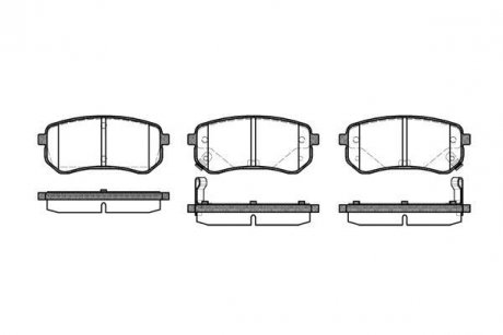 Тормозные колодки зад. Hyundai Accent/Kia Rio/Ceed 05- (mando) WOKING P10353.02