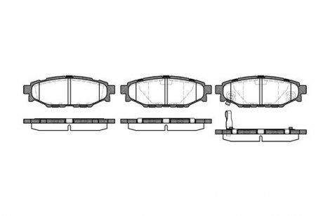 Гальмівні колодки задн. Forester/Impreza/Legacy/Outback09- WOKING P10363.01