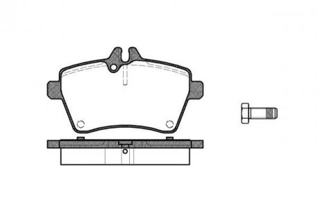 Тормозные колодки пер. Yaris/W169/W245 04- WOKING P10443.00