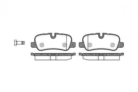 Колодки тормозные дисковые задние LAND ROVER Discovery III/IV, Range Rover III; 2.7-5.0 (04-18) WOKING P10593.00