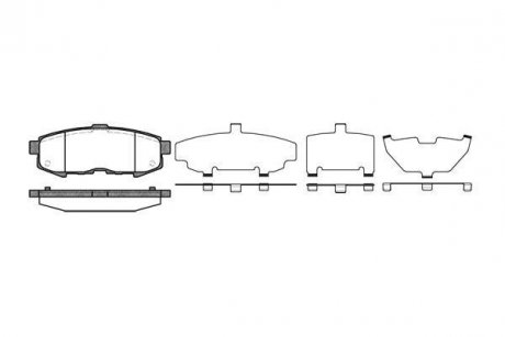 Колодки тормозные дисковые задние MAZDA MPV II (LW) 2.0 DI (02-06) WOKING P10603.00