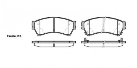 Колодки тормозные дисковые передние Mazda 6 1.8 07-,Mazda 6 1.8 08-,Mazda 6 2.0 07- WOKING P10963.02 (фото 1)