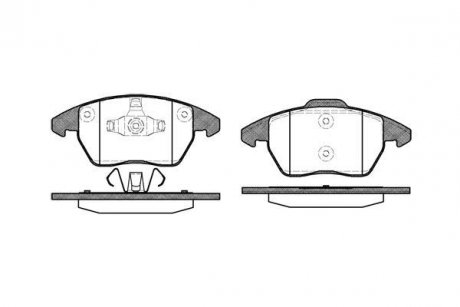 Тормозные колодки перед. Citroen C4/Peugeot 207/208/307/308/Jetta IV 07- WOKING P11303.10