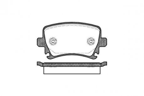 Гальмівні колодки задні Caddy III/Golf V/Audi A4 03- WOKING P11313.00