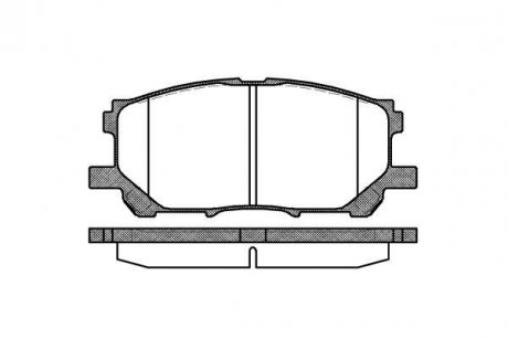 Тормозные колодки перед. Lexus RX 03-08 (sumitomo) WOKING P11393.00 (фото 1)