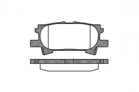 Гальмівні колодки зад. Lexus RX 03-08 (sumitomo) WOKING P11403.00