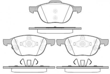 Колодки тормозные дисковые передние Ford Focus iii Electric 10- WOKING P11823.12