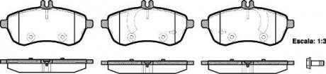 Тормозные колодки перед. MB W204 07-14 (TRW) WOKING P12013.00