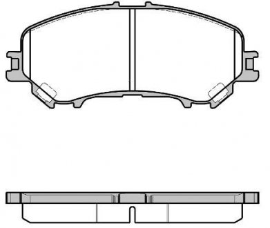 Гальмівні колодки передні NISSAN QASHQA/RENAULT KADJAR 1.2-2.0 15- WOKING P12183.22