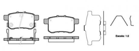 Тормозные колодки зад. Honda Accord VIII 08- (nissin) WOKING P12323.12