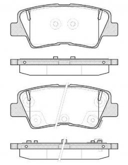 Тормозные колодки зад. Hyundai i30/i40 11-/Kia Cee'd 1.6-3.3 12- (akebono) WOKING P12623.52