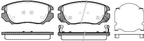 Гальмівні колодки пер. Insignia/Insignia/Malibu/9-5 08-17 WOKING P12853.02