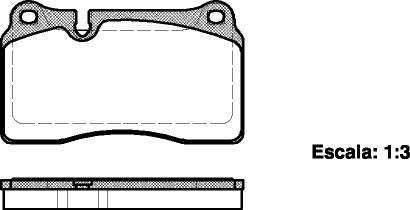 Тормозные колодки передние VW Touareg 3.0-6.0 02- (brembo) WOKING P13003.00