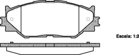 Колодки тормозные дисковые передние Lexus Is c (gse2_) 2.5 09-,Lexus Is ii (gse2_ WOKING P13013.00