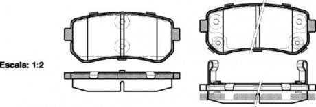 Гальмівні колодки задн. Accent/Ceed/Cerato/Creta/i20 (05-21) WOKING P13093.02