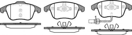 Колодки тормозные дисковые передние Audi A4 1.8 07-15,Audi A4 2.0 07-15,Audi A4 2.7 07-15 WOKING P13193.11