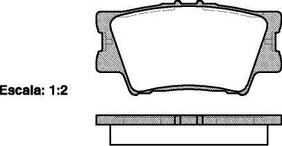 Колодки тормозные дисковые задние Lexus Es (acv40_, gsv40_) 3.5 06-12,Lexus Es (asv60_ WOKING P13313.00