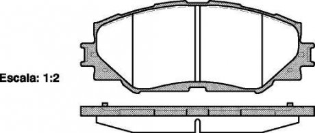 Гальмівні колодки перед. Toyota RAV4 06- (139,1x56x17,5) WOKING P13323.00 (фото 1)