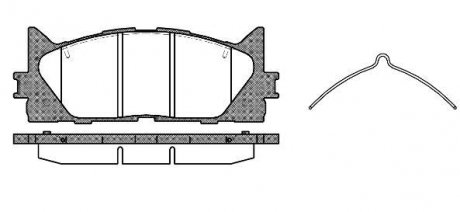 Тормозные колодки перед. Avalon/Camry/ES (04-21) WOKING P13333.00