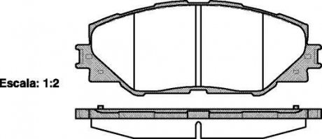 Гальмівні колодки перед. AURIS/RAV 4 III/RAV 4 IV 1.8-2.5H 06- WOKING P13343.00