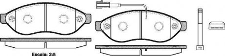 Колодки тормозные дисковые передние Citroen Jumper 2.2 06-,Citroen Jumper 3.0 06- WOKING P13373.01 (фото 1)