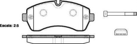 Колодки тормозные дисковые передние Mercedes-benz Sprinter 46-t 3.0 06-,Mercedes-benz Sprinter 5-t 1.8 06- WOKING P13433.00