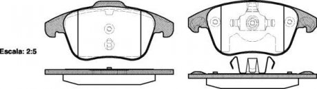 Тормозные колодки перед. Citroen C4 Picasso 06-/Peugeot 5008 09- (ATE) WOKING P13493.00