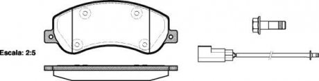 Колодки тормозные дисковые передние Ford Tourneo connect 1.8 02-13,Ford Transit 2.2 06-14 WOKING P13503.02