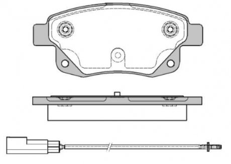 Колодки тормозные дисковые задние Ford Tourneo connect 1.8 02-13,Ford Transit 2.2 06-14 WOKING P13523.01