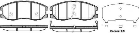 Гальмівні колодки перед. Chevrolet Captiva 06- (akebono) WOKING P13613.12