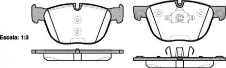 Колодки тормозные дисковые передние Bmw X5 2.0 13-,Bmw X5 3.0 06-13,Bmw X5 3.0 13- WOKING P13973.00 (фото 1)