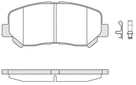 Колодки тормозные дисковые передние Mazda Cx-5 2.0 11-,Mazda Cx-5 2.2 11- WOKING P14133.02