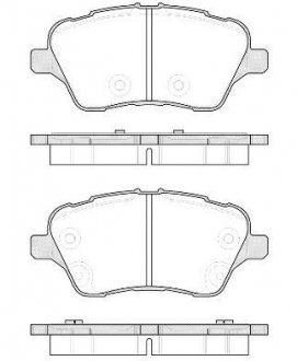 Колодки тормозные дисковые передние Ford B-max 1.0 12-,Ford B-max 1.4 12-,Ford B-max 1.5 12- WOKING P14143.00