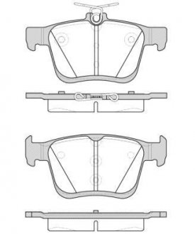 Тормозные колодки зад. VW Golf VII 13- (ATE) WOKING P14163.00