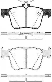 Колодки тормозные дисковые задние Audi A3 2.0 12-,Audi A3 limousine 2.0 13- WOKING P14163.10 (фото 1)