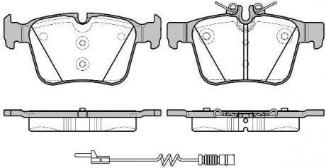 Колодки тормозные дисковые задние Mercedes-benz C-class (s205) 1.6 14-,Mercedes-benz C-class (s205) 2.0 14- WOKING P14163.20 (фото 1)