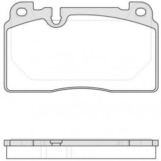 Тормозные колодки перед. Audi A6/A7/Q5 10- (Brembo) WOKING P14273.00 (фото 1)