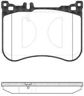 Колодки гальмові дискові передні Mercedes-benz S-class 2.1 13-,Mercedes-benz S-class 3.0 13- WOKING P14343.00 (фото 1)