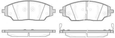 Колодки тормозные диск. перед. (Remsa) Chevrolet Aveo T300 (P14373.02) WOK WOKING P1437302